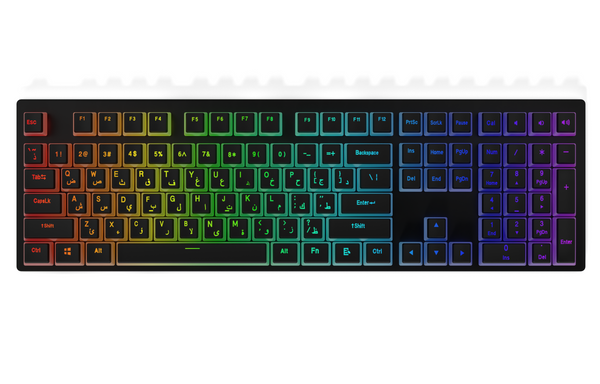Black - Sarab Pudding Keycaps (Arabic/English) Layout – Camel Tech UAE