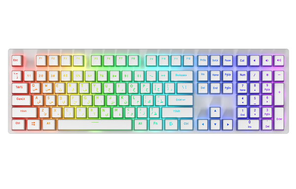 White - Sarab Pudding Keycaps (Arabic/English) Layout – Camel Tech UAE