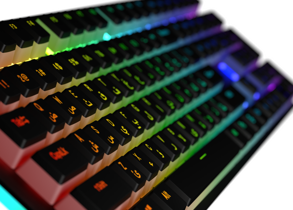 White - Sarab Pudding Keycaps (Arabic/English) Layout – Camel Tech UAE