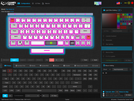 Camel Tech Limited Edition The Oasis Keyboard Arabic/English - Techno Tribe