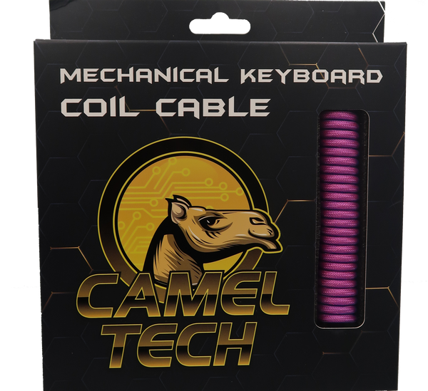 Purple Coiled Cable